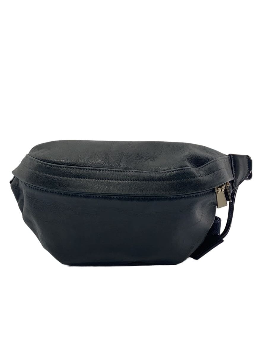 aniary shoulder bag leather BLK plain