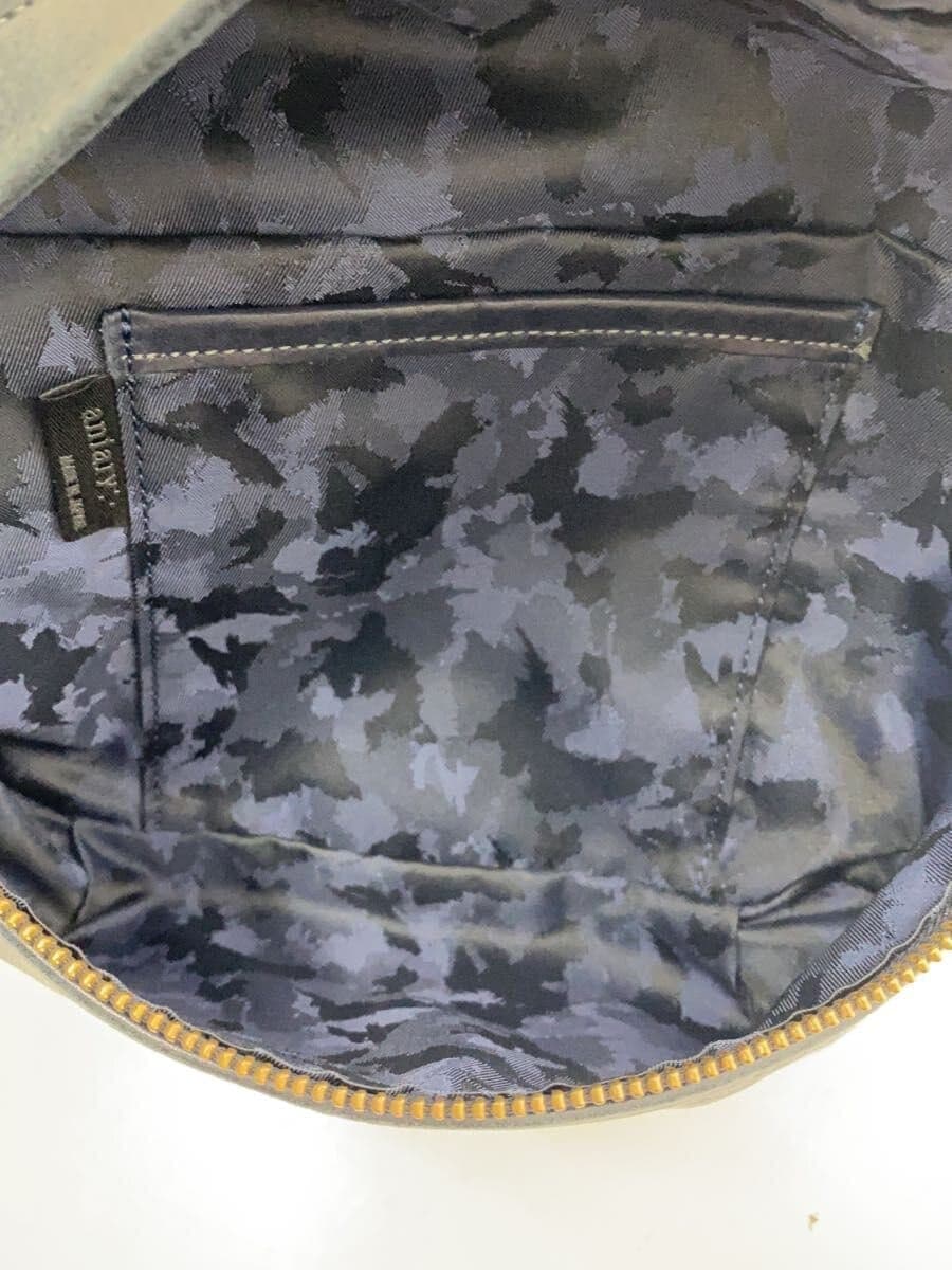 aniary shoulder bag leather BLK plain 6