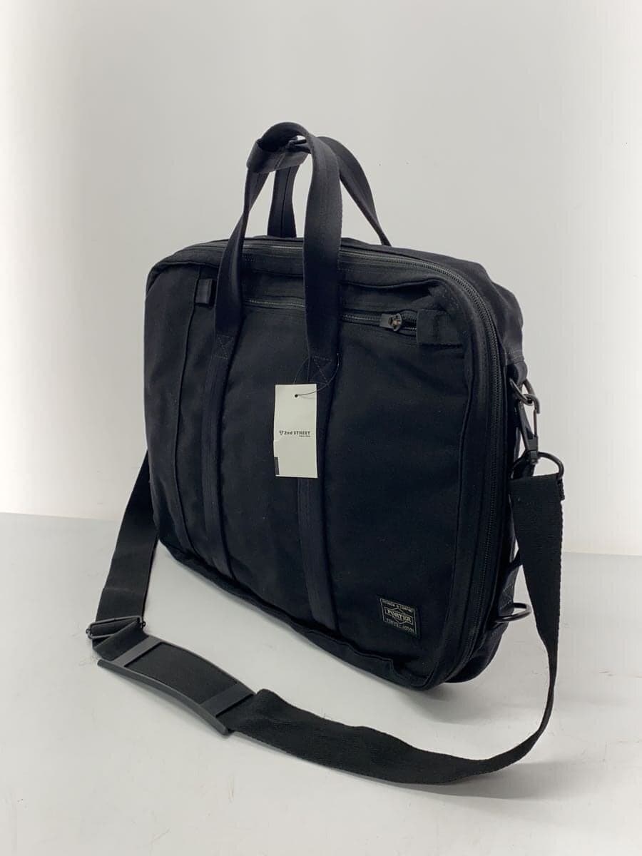 PORTER Briefcase Canvas BLK Plain 627-16561 2