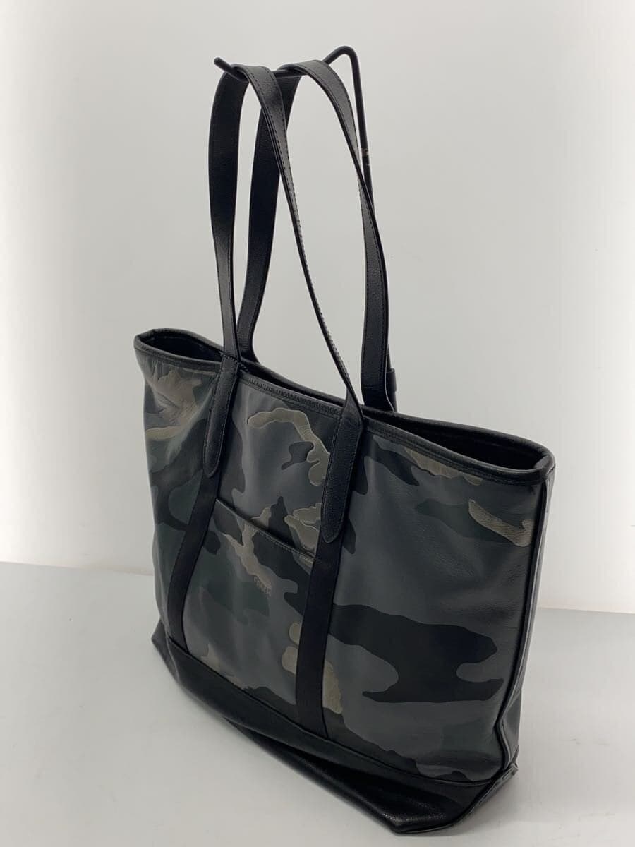 COACH Tote Bag Leather GRY Camouflage f27471 2