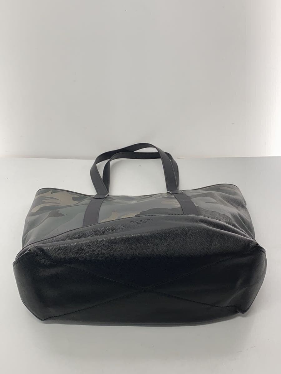 COACH Tote Bag Leather GRY Camouflage f27471 4