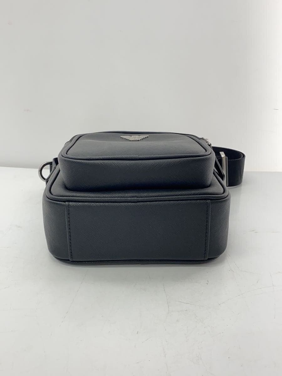 EMPORIO ARMANI shoulder bag leather BLK y4m387 4