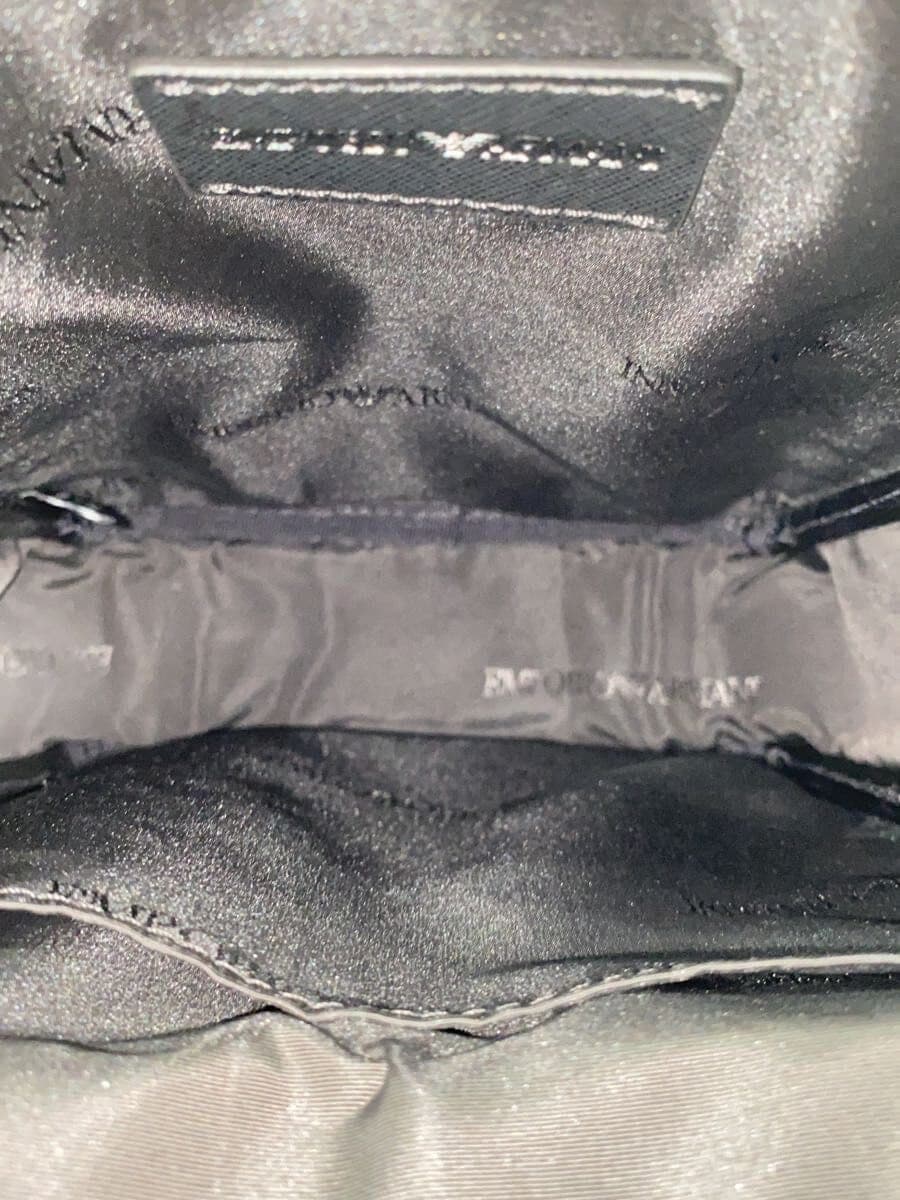 EMPORIO ARMANI shoulder bag leather BLK y4m387 6