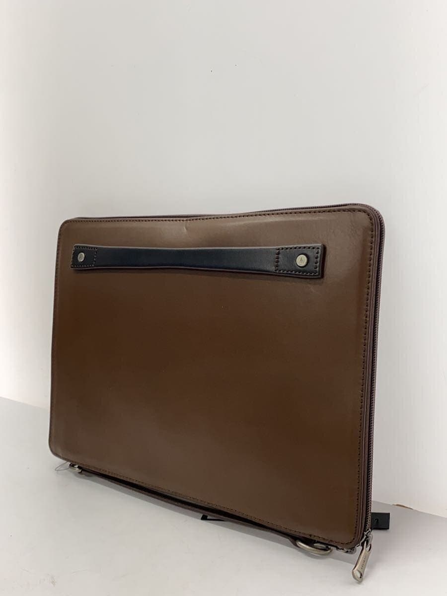 L.E.D.BITES Shoulder Bag Leather BRW Plain 2