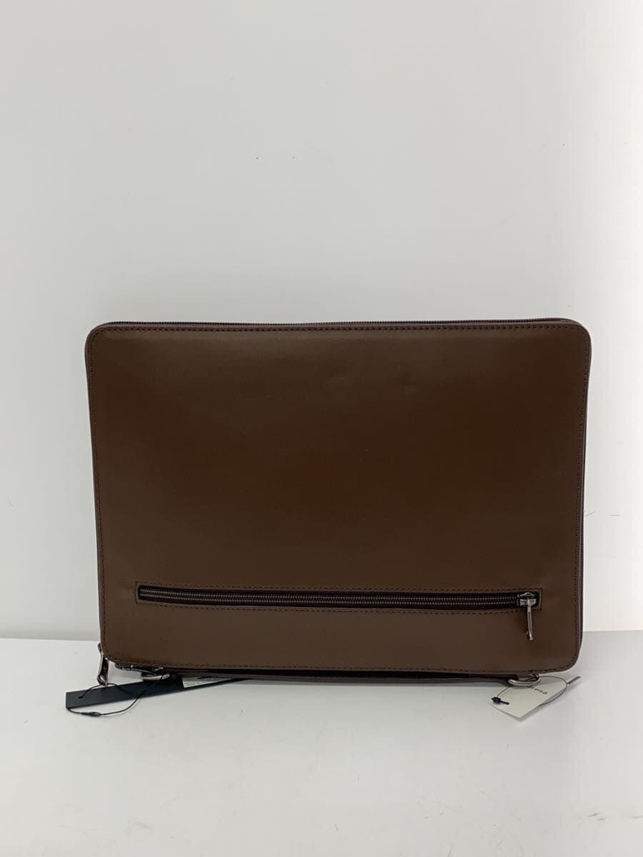 L.E.D.BITES Shoulder Bag Leather BRW Plain 3