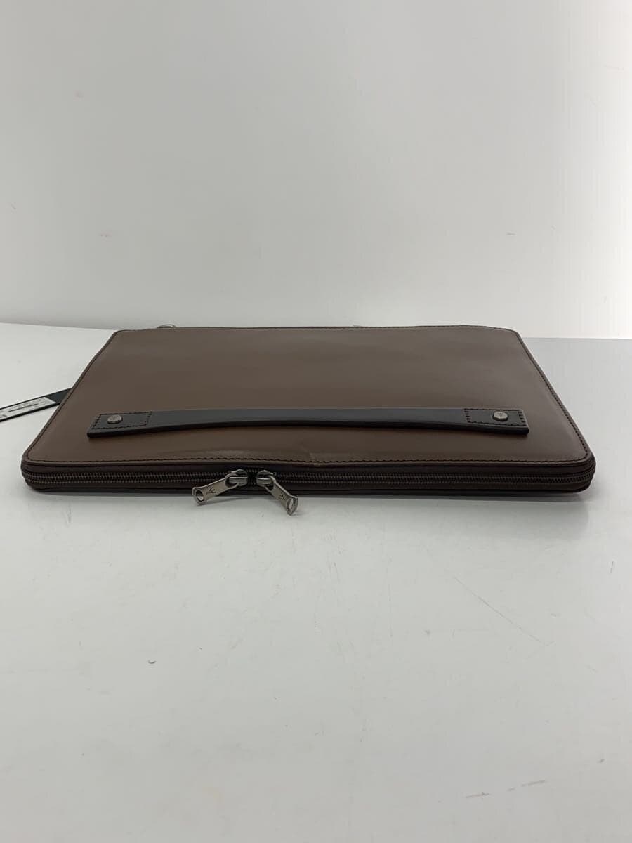 L.E.D.BITES Shoulder Bag Leather BRW Plain 4