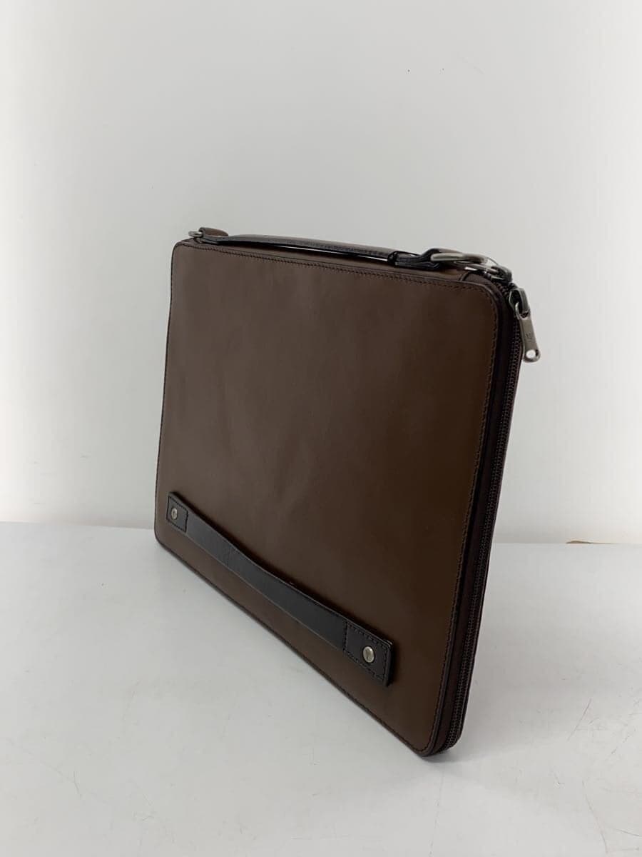 L.E.D.BITES Shoulder Bag Leather BRW Plain 2