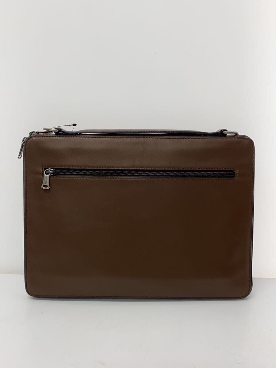 L.E.D.BITES Shoulder Bag Leather BRW Plain 3