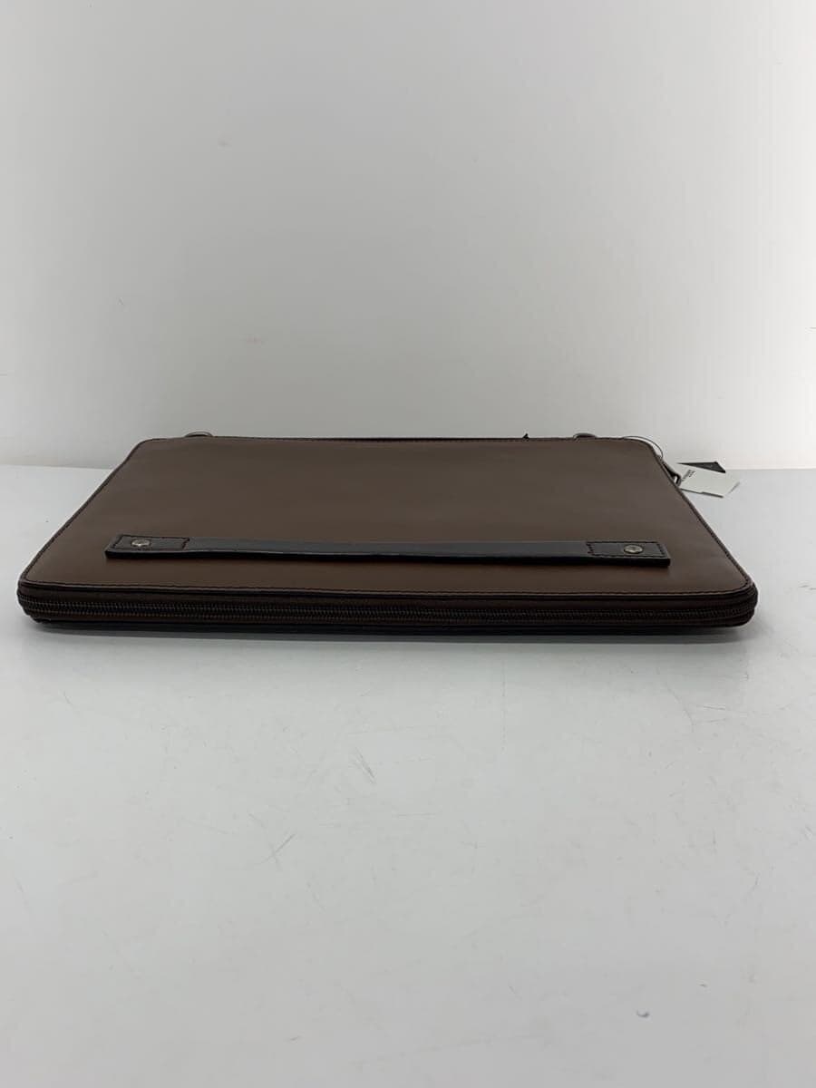 L.E.D.BITES Shoulder Bag Leather BRW Plain 4