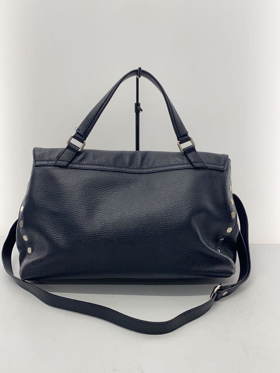 ZANELLATO shoulder bag leather black plain 3
