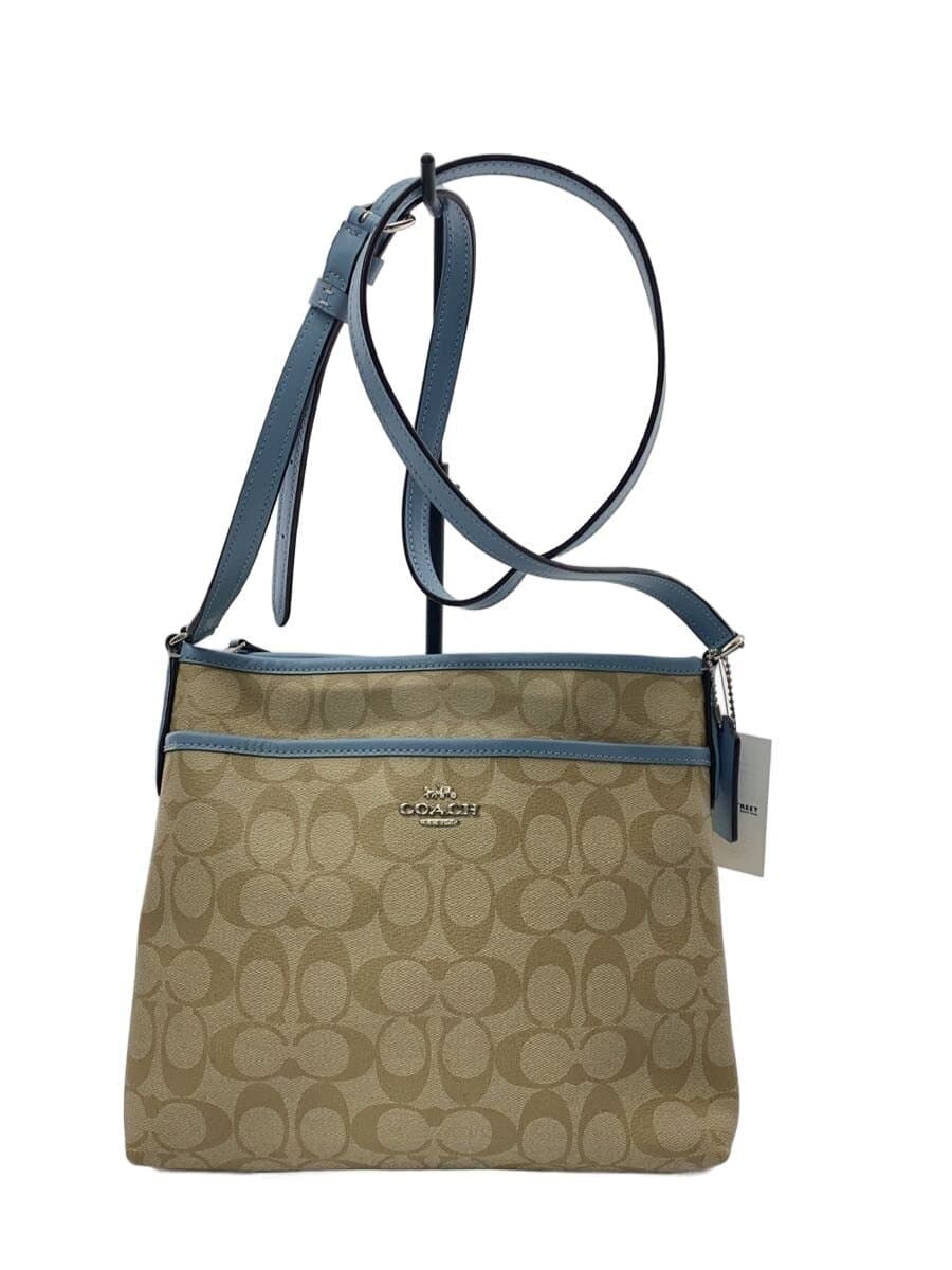 COACH shoulder bag -- BEG all-over pattern F29210