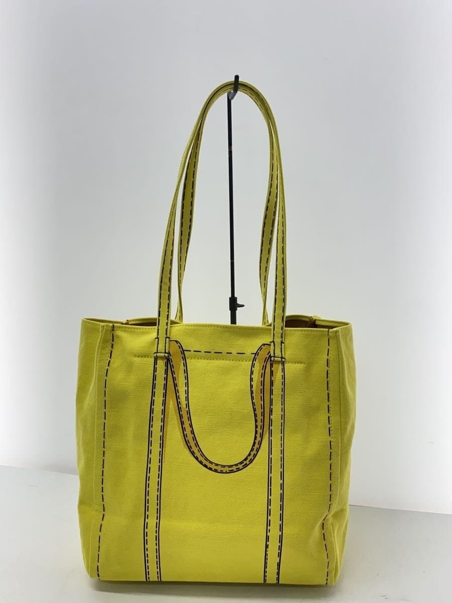 MARC JACOBS tote bag canvas yellow plain M0015787 3