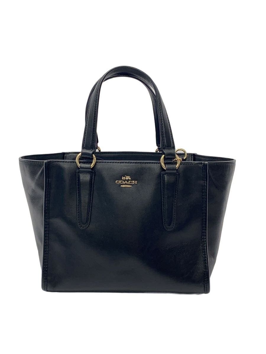 COACH tote bag -- BLK plain