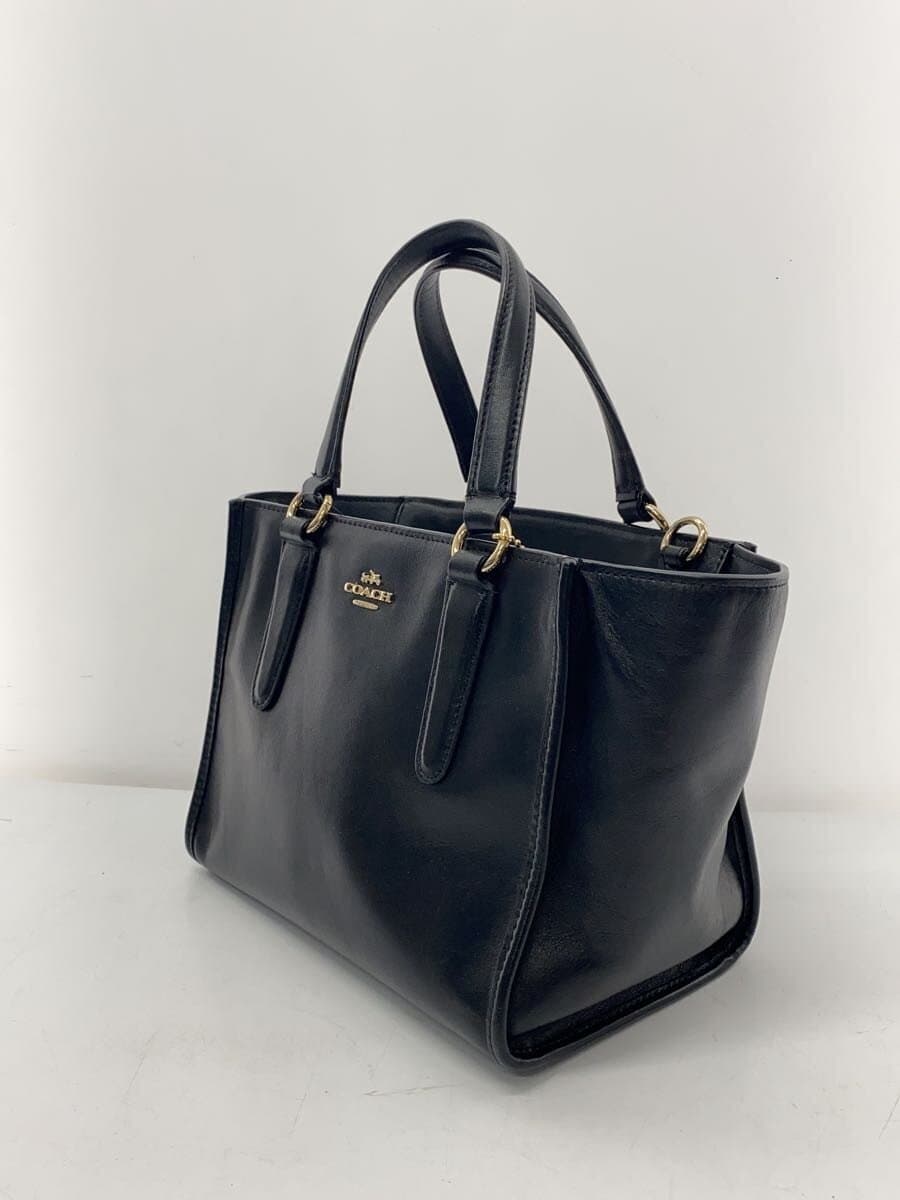 COACH tote bag -- BLK plain 2