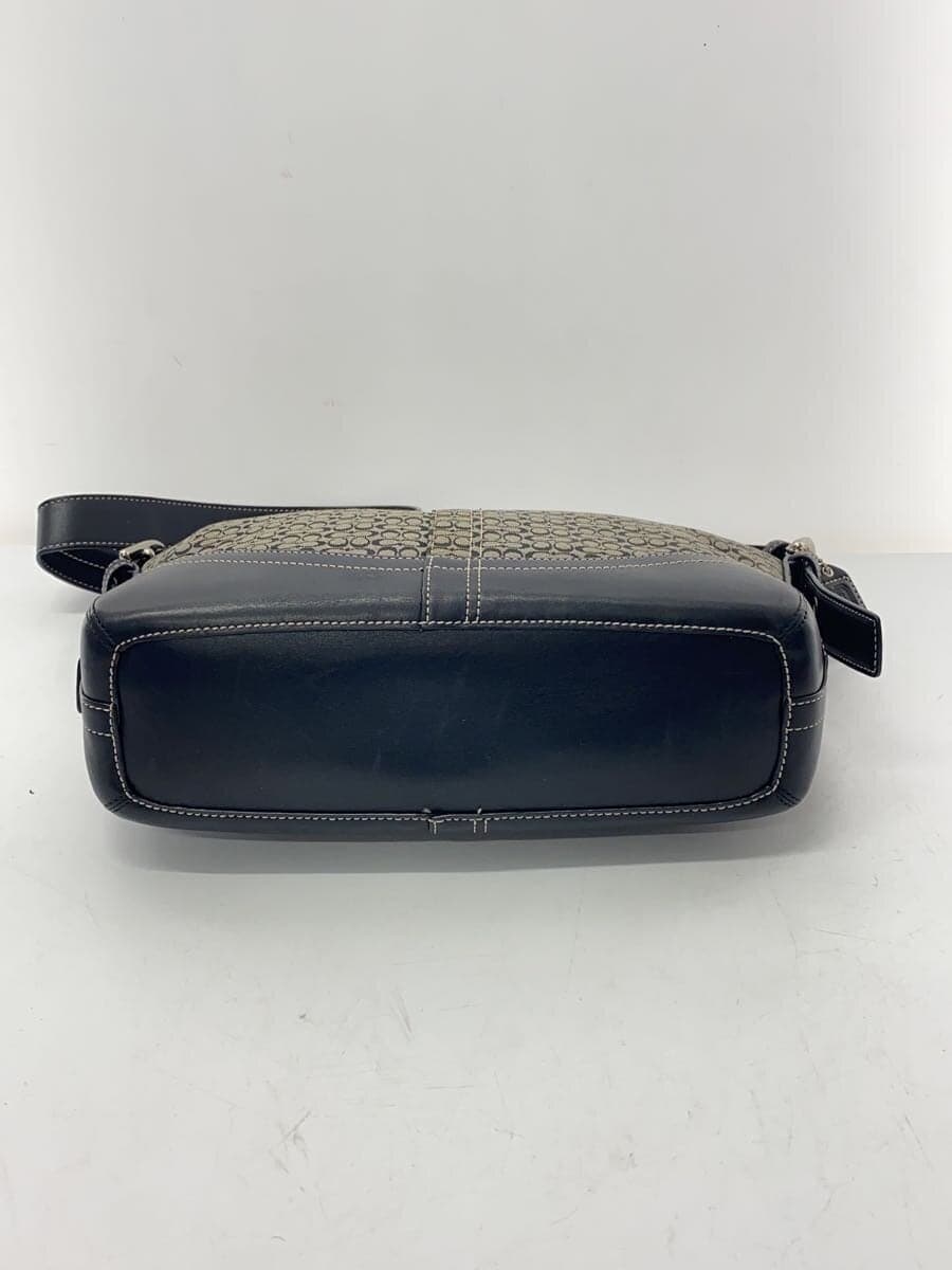 COACH Shoulder Bag Mini Signature Black Canvas BLK Allover Pattern F10945 4
