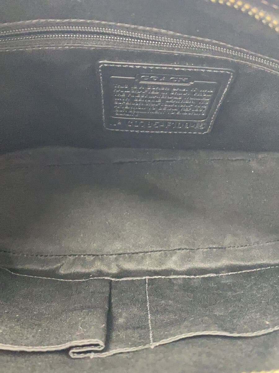 COACH Shoulder Bag Mini Signature Black Canvas BLK Allover Pattern F10945 6