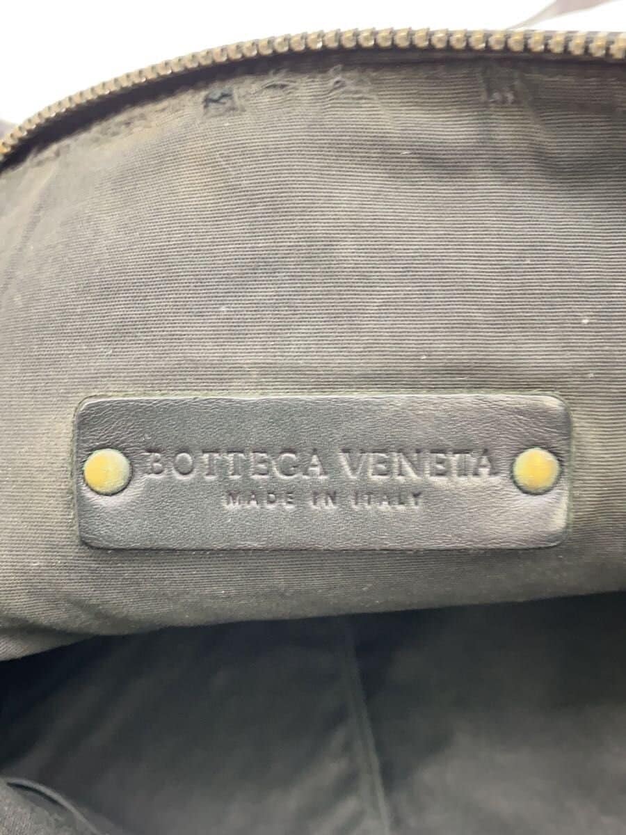 BOTTEGA VENETA Intrecciato *Corner wear present Shoulder bag Leather BLK Solid 5