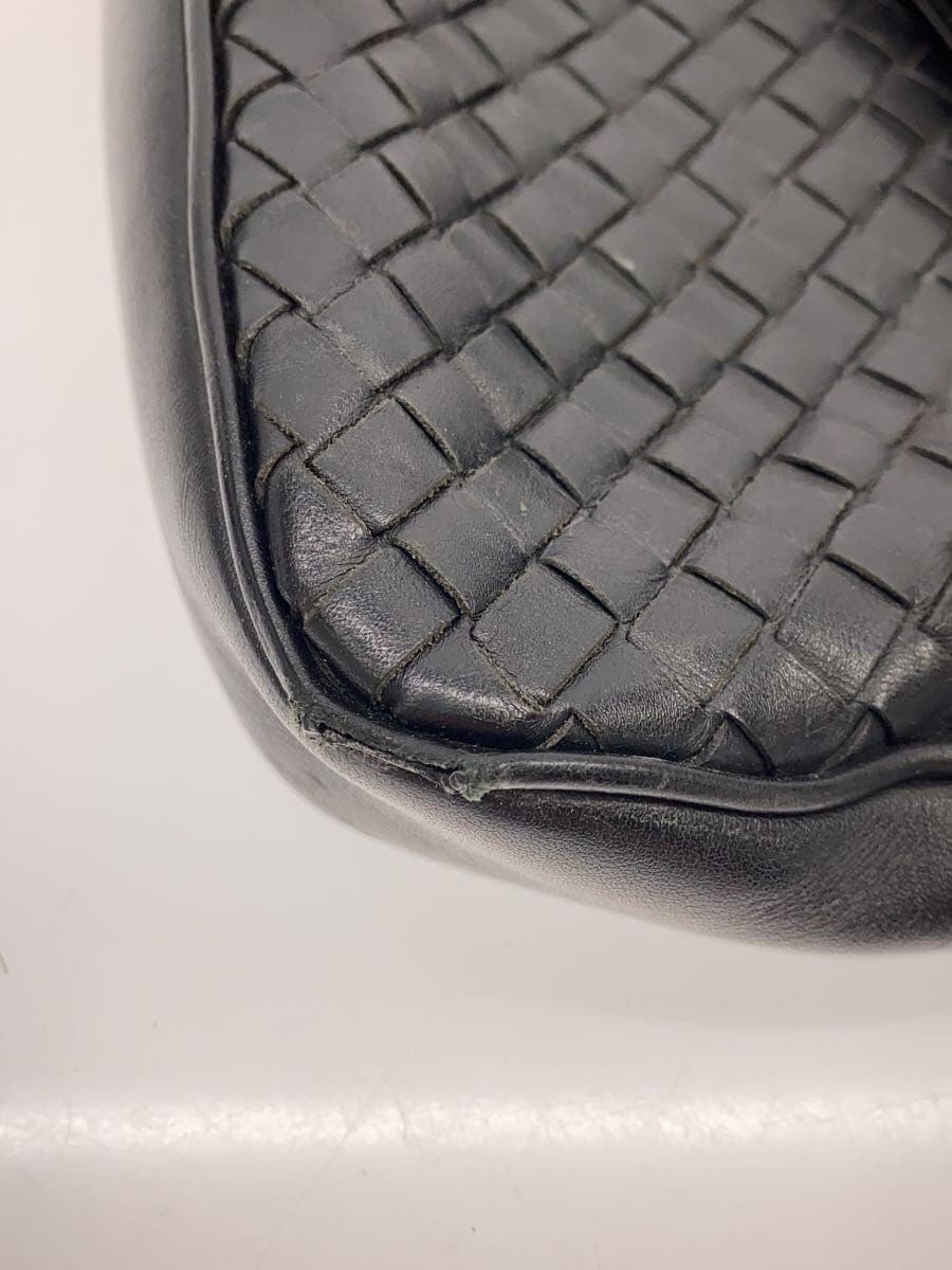 BOTTEGA VENETA Intrecciato *Corner wear present Shoulder bag Leather BLK Solid 7
