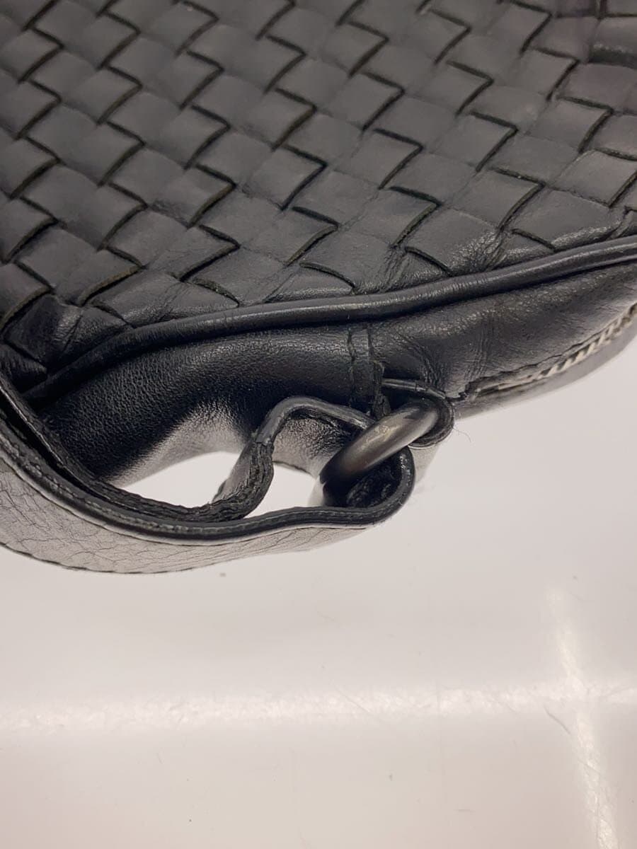 BOTTEGA VENETA Intrecciato *Corner wear present Shoulder bag Leather BLK Solid 8