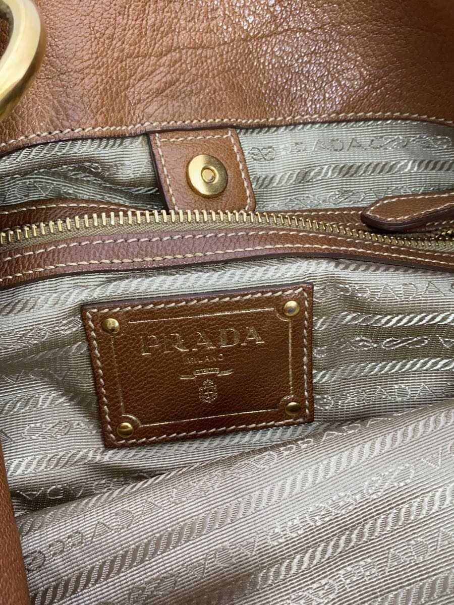 PRADA Logo Jacquard Shoulder Bag Nylon BRW 5