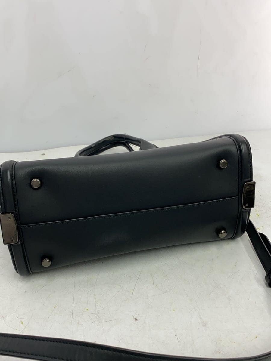 COACH Swagger 2-Way Handbag Leather BLK 55496 4