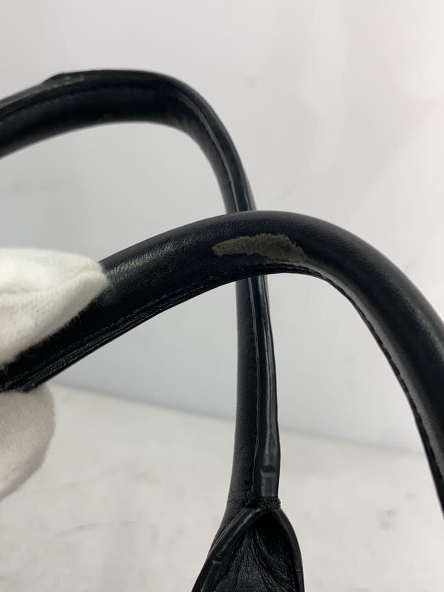 COACH Swagger 2-Way Handbag Leather BLK 55496 7