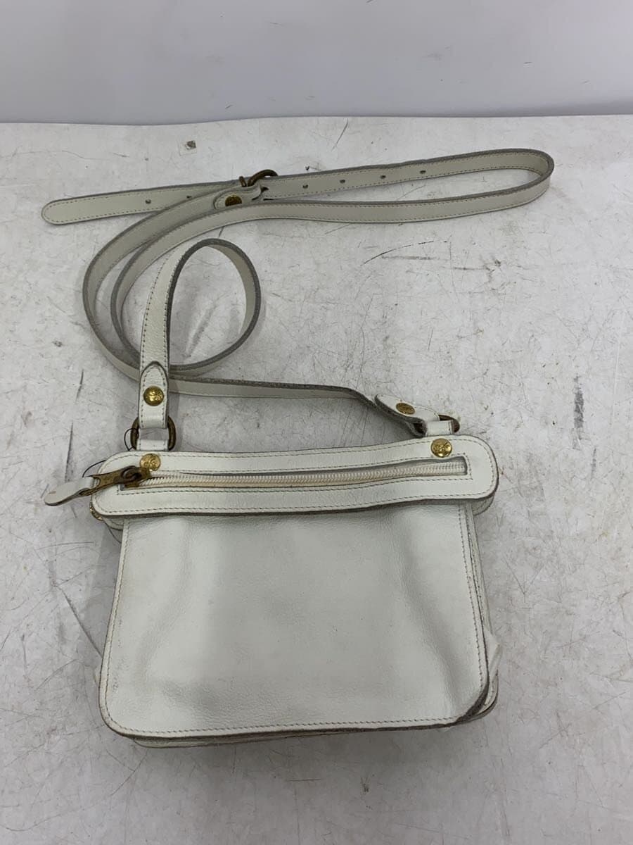 IL BISONTE Shoulder Bag Leather WHT 2