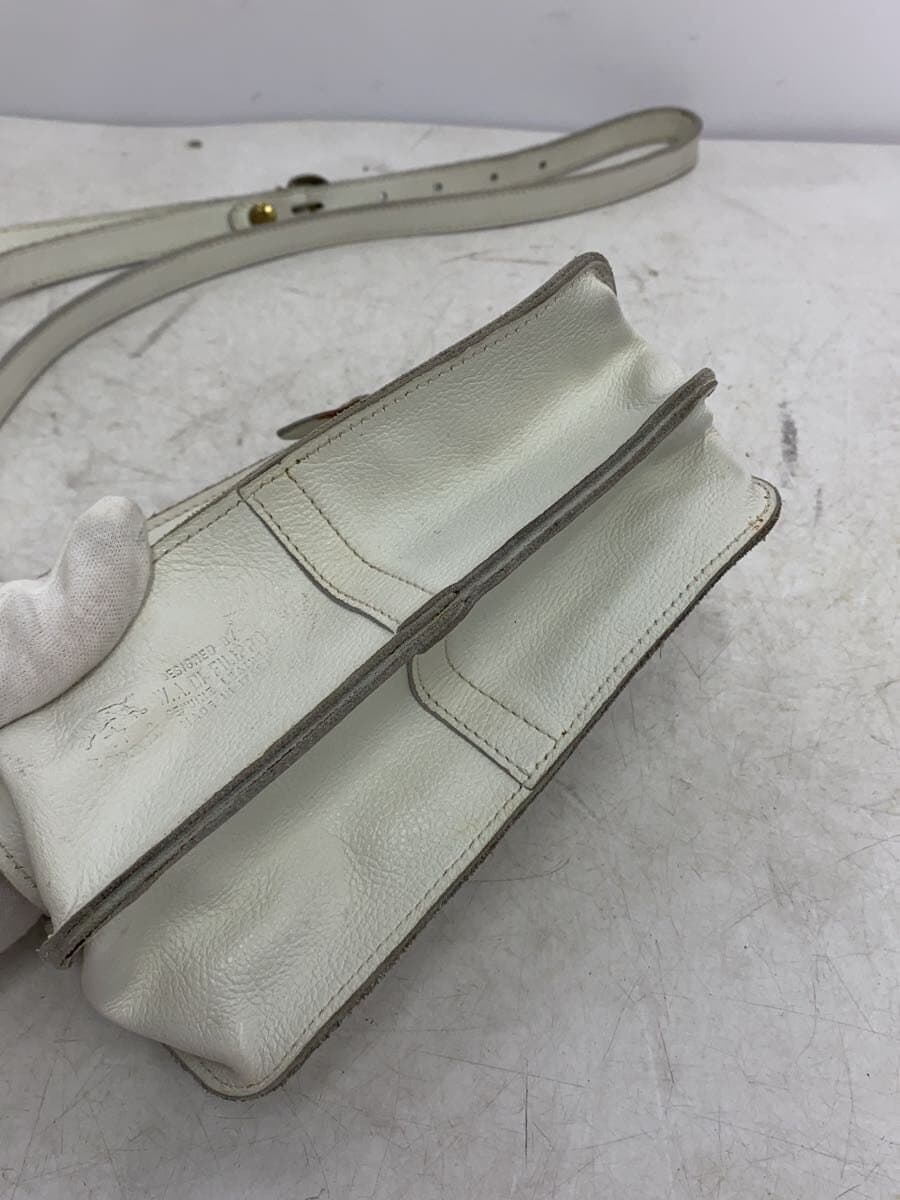 IL BISONTE Shoulder Bag Leather WHT 3