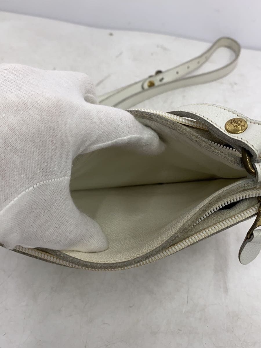 IL BISONTE Shoulder Bag Leather WHT 4