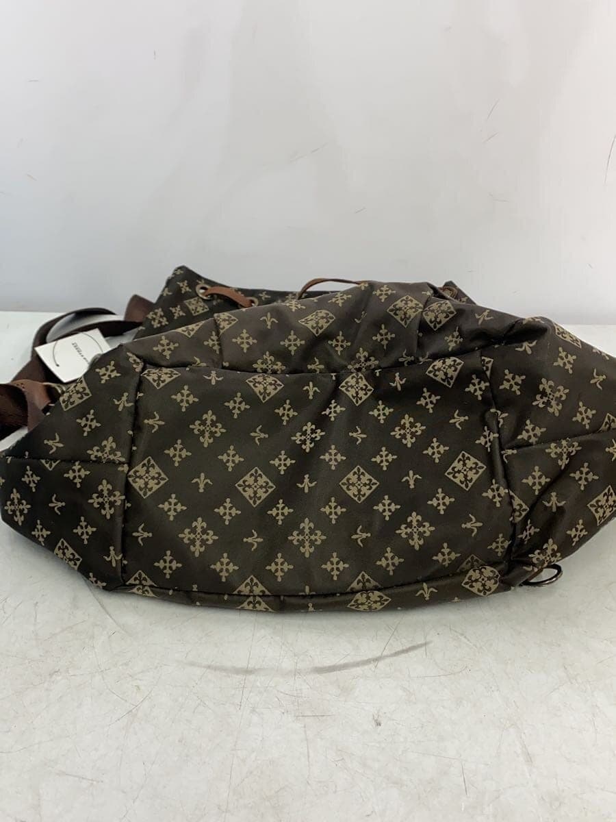 russet Shoulder Bag Nylon BRW All Over Pattern 4