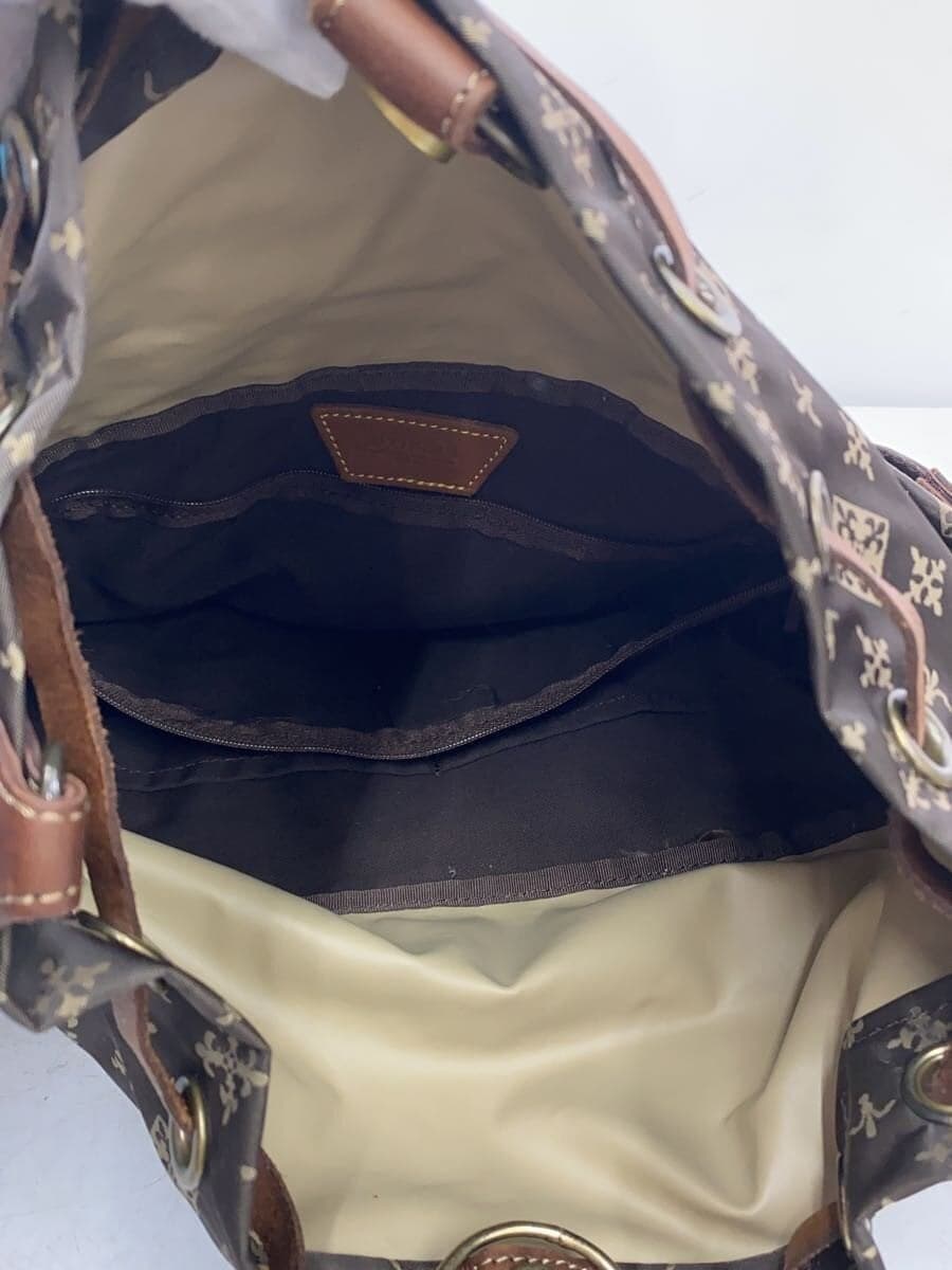 russet Shoulder Bag Nylon BRW All Over Pattern 6