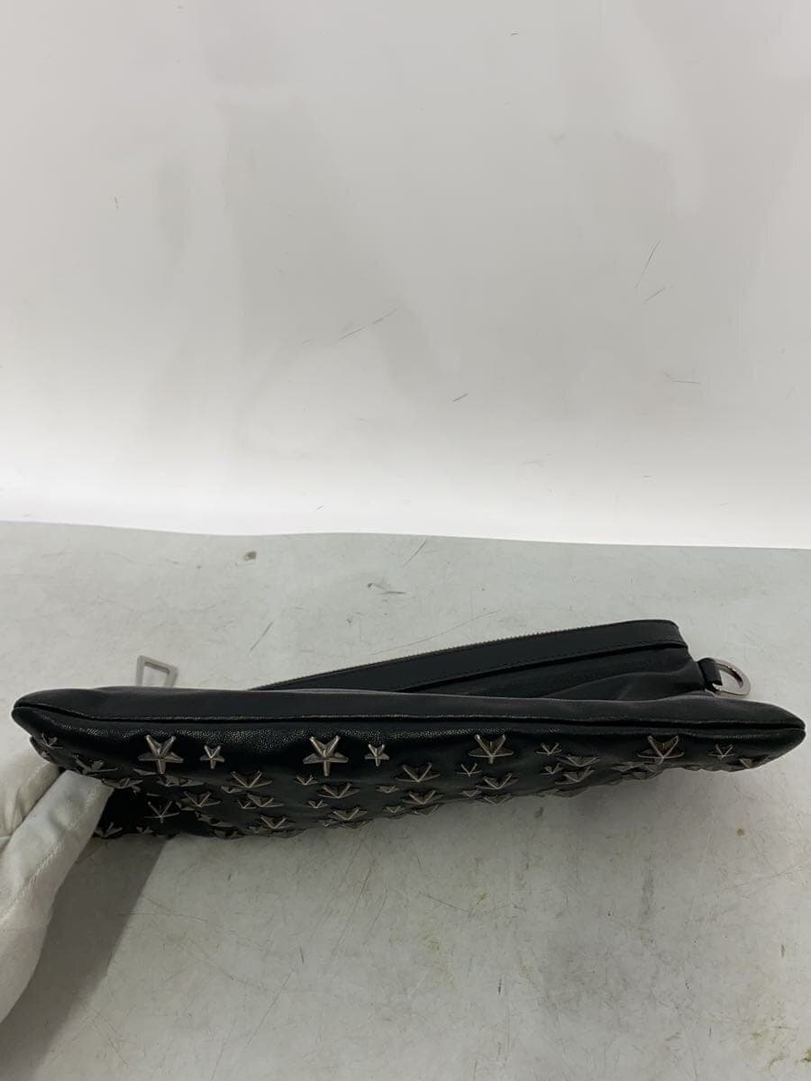 JIMMY CHOO studs star second bag leather BLK H00003313 3
