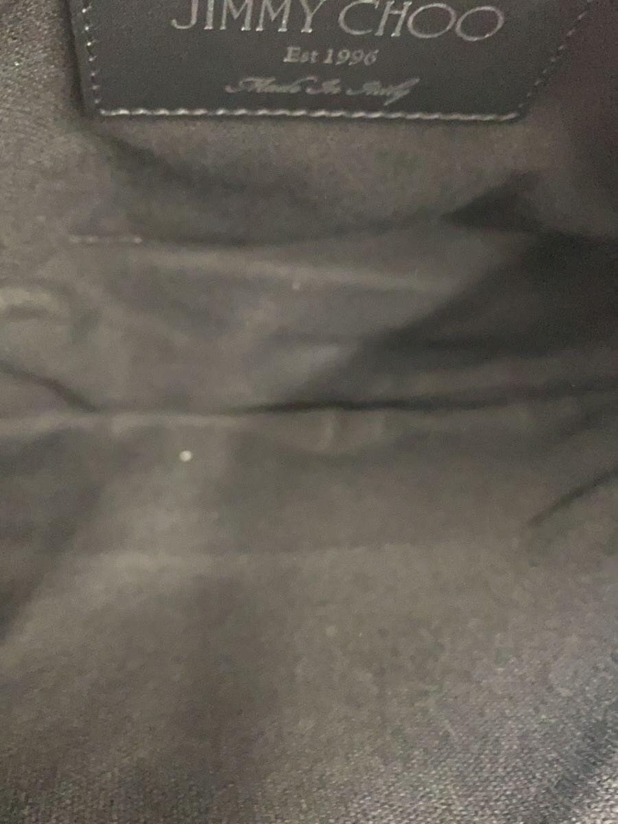 JIMMY CHOO studs star second bag leather BLK H00003313 4