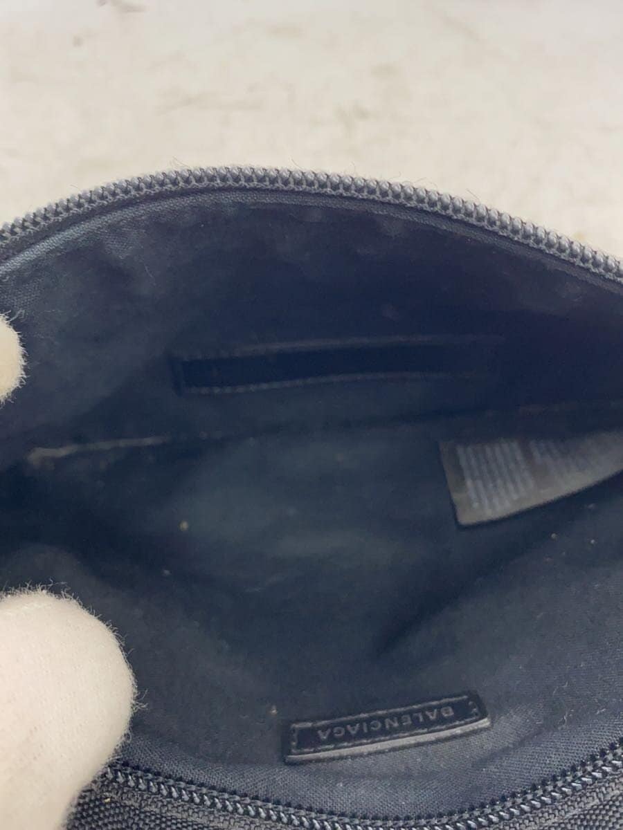 BALENCIAGA Explorer Pouch Shoulder Bag Nylon BLK Solid Color 4