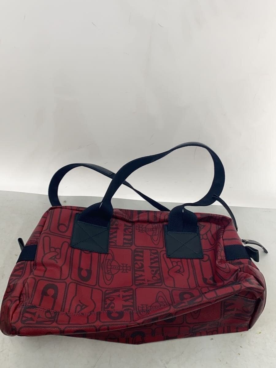 Vivienne Westwood Orb Boston Bag PVC RED Print 2