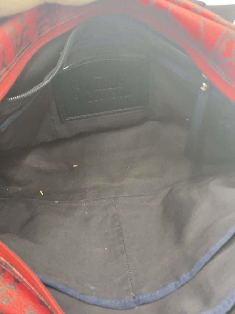 Vivienne Westwood Orb Boston Bag PVC RED Print 4