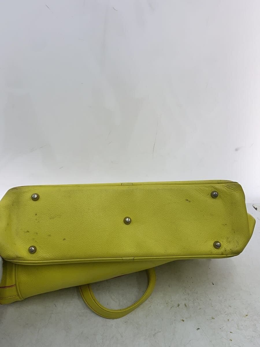 JACQUES LE CORRE Handbag Leather YLW 3