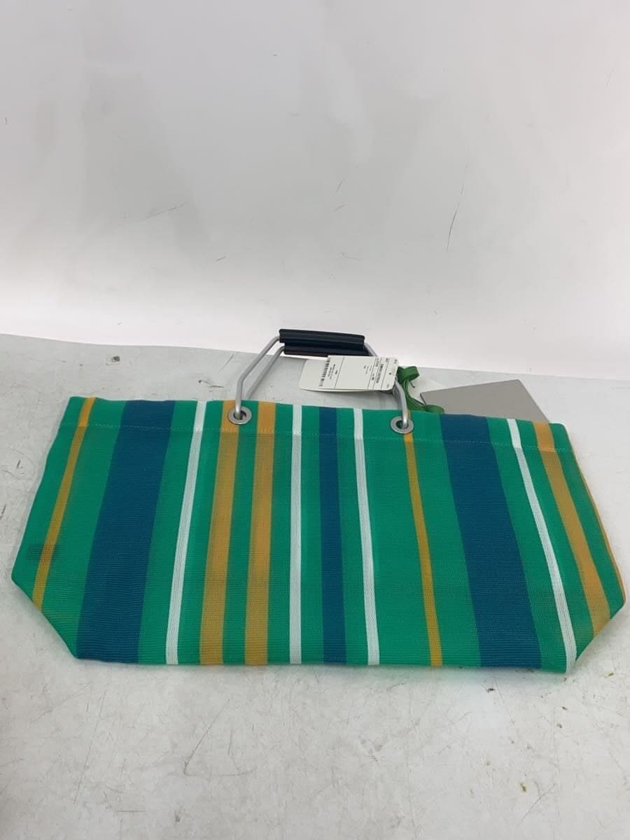 MARNI Tote Bag Nylon GRN Stripe 2