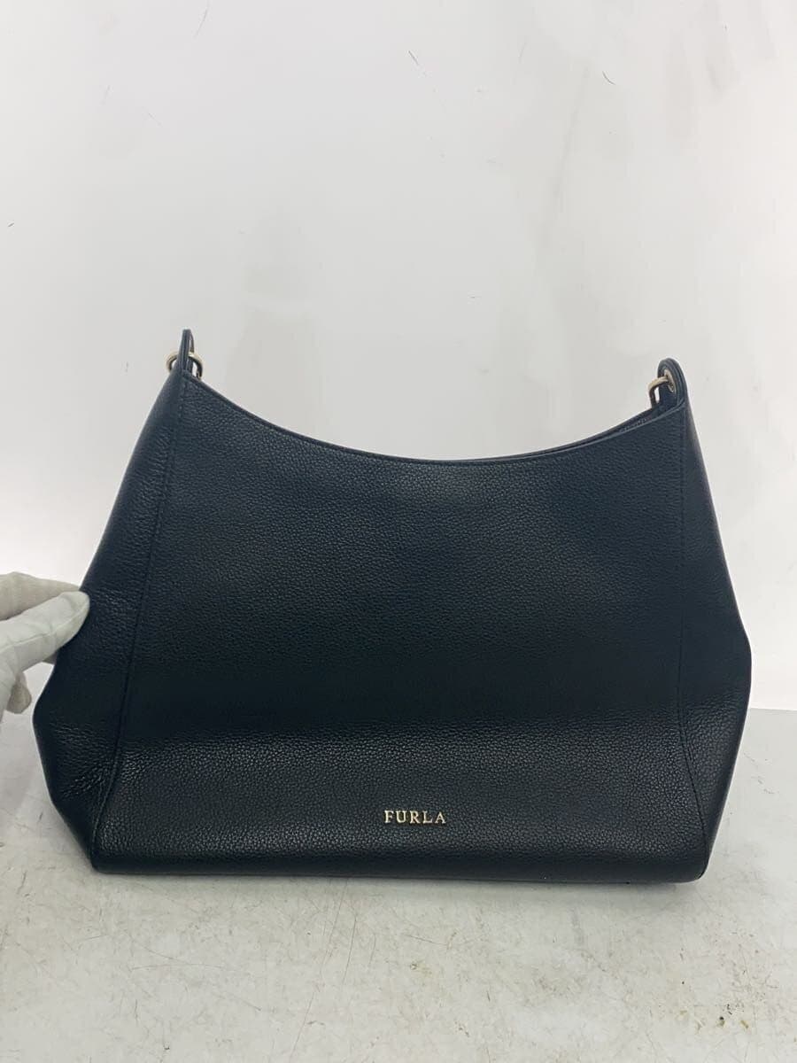 FURLA Tote Bag Faux Leather BLK Plain 1028686 2