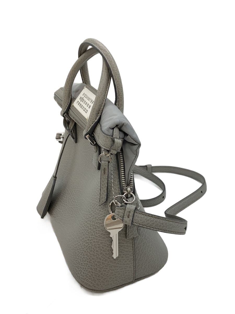 Maison Margiela Shoulder Bag Cowhide GRY Solid S56WG0082 2