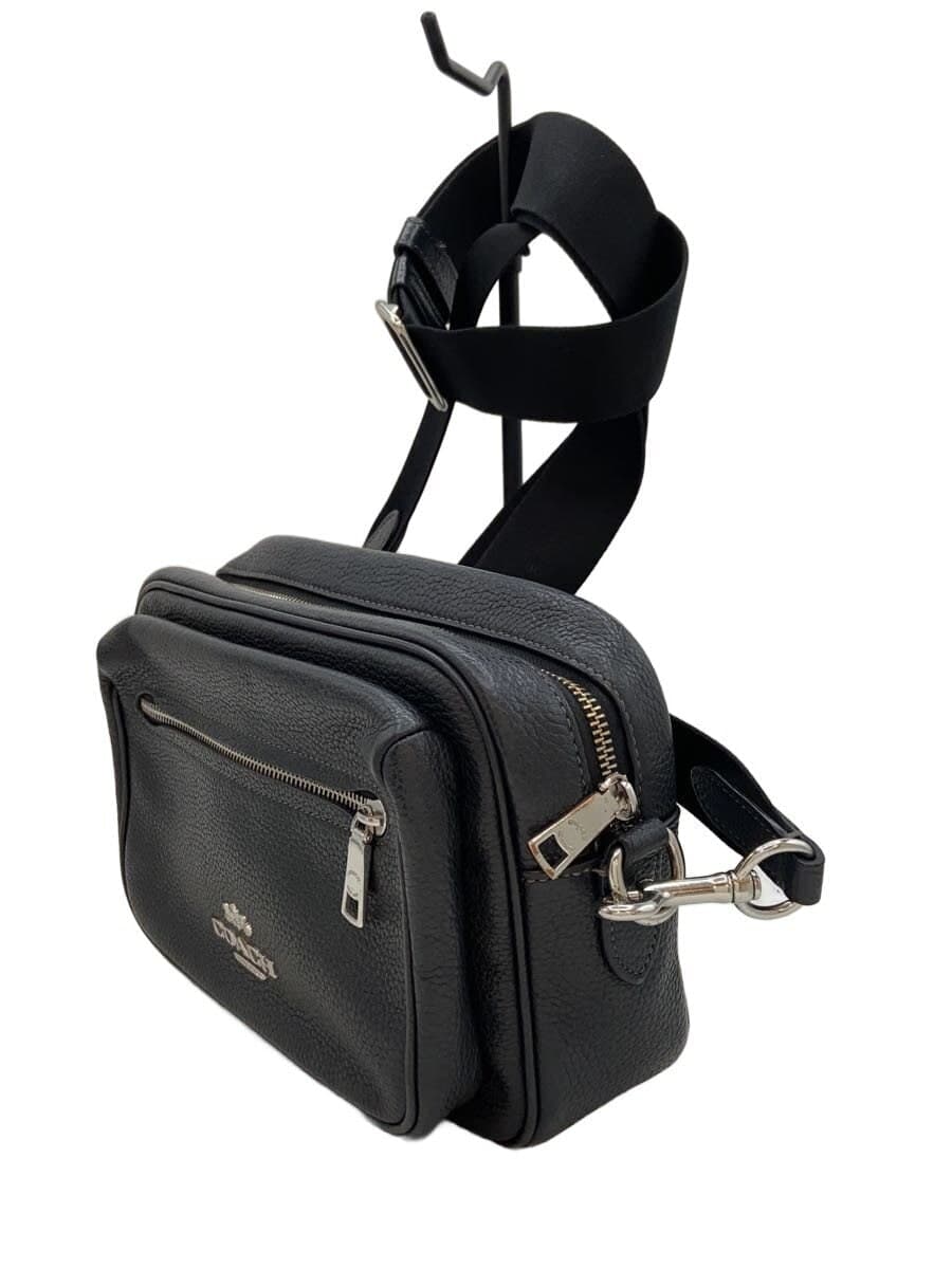 COACH Shoulder Bag Leather BLK Solid CJ509 2