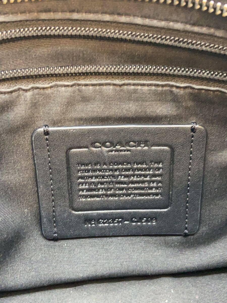 COACH Shoulder Bag Leather BLK Solid CJ509 5