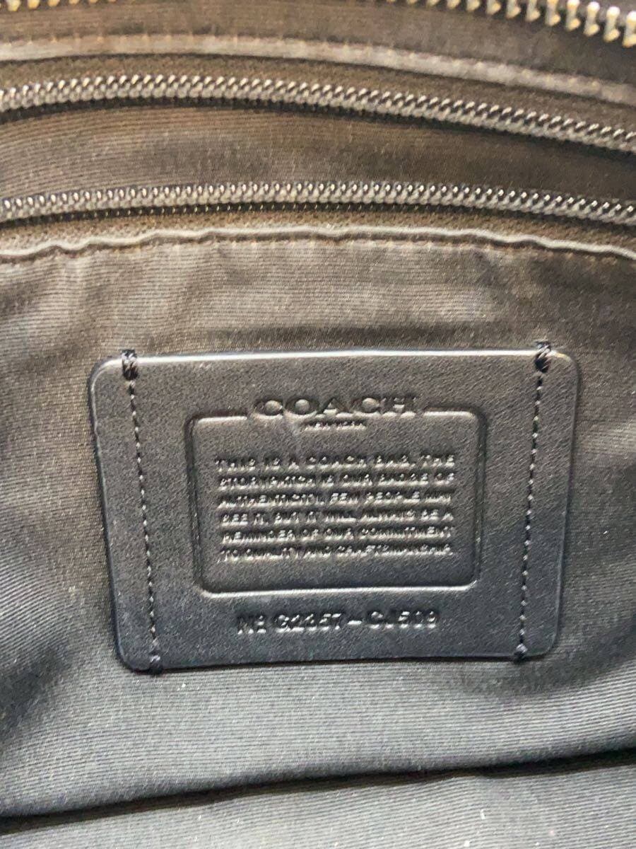 COACH Shoulder Bag Leather BLK Solid CJ509 5