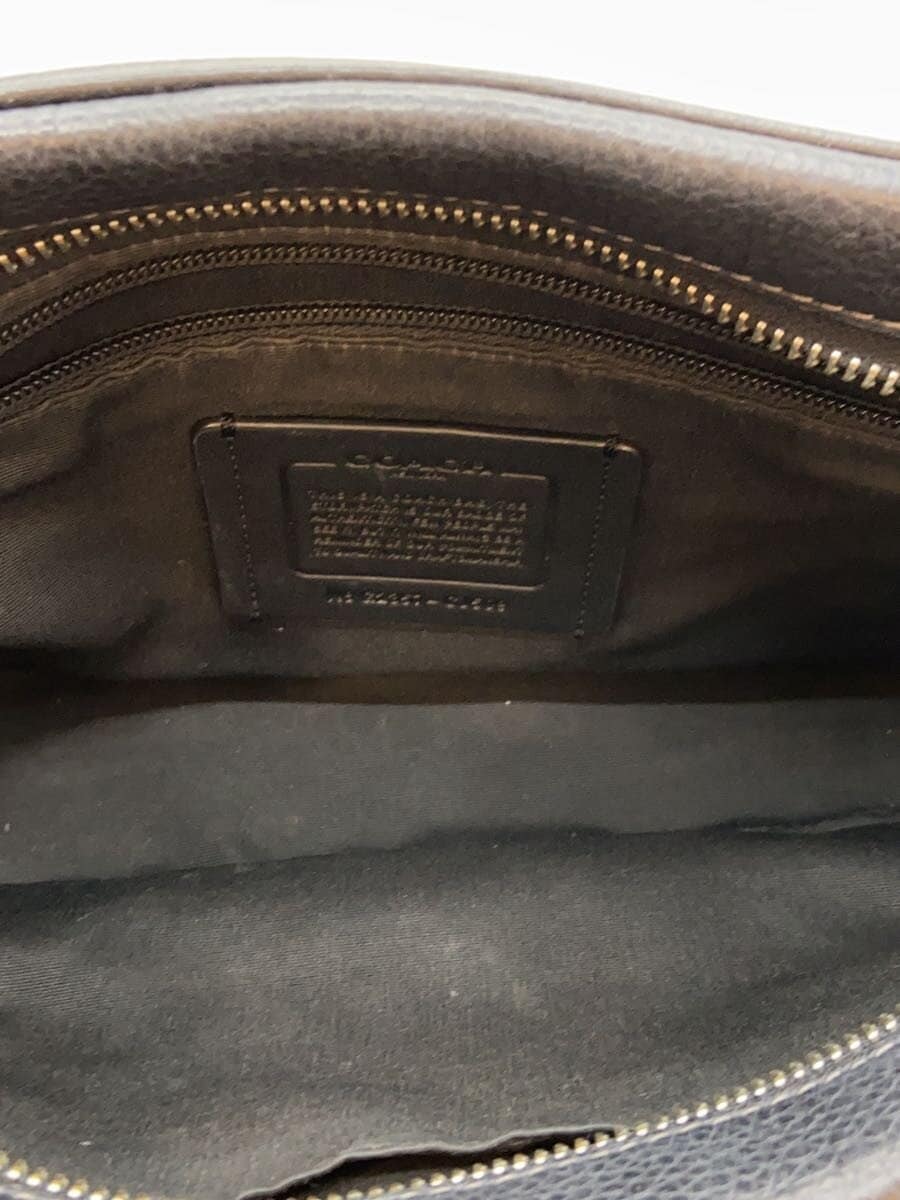 COACH Shoulder Bag Leather BLK Solid CJ509 6