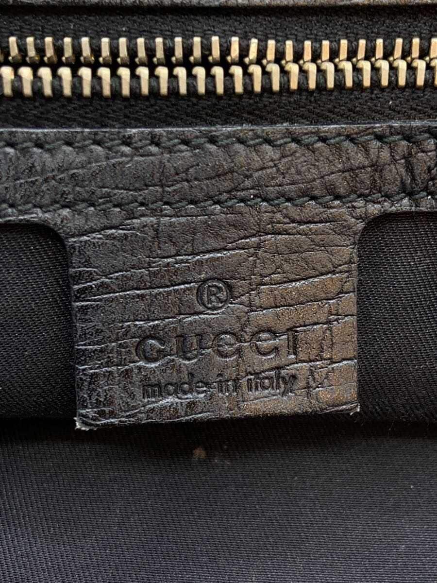 GUCCI Tote Bag_GG Canvas Canvas BLK Iridescent 137396 5