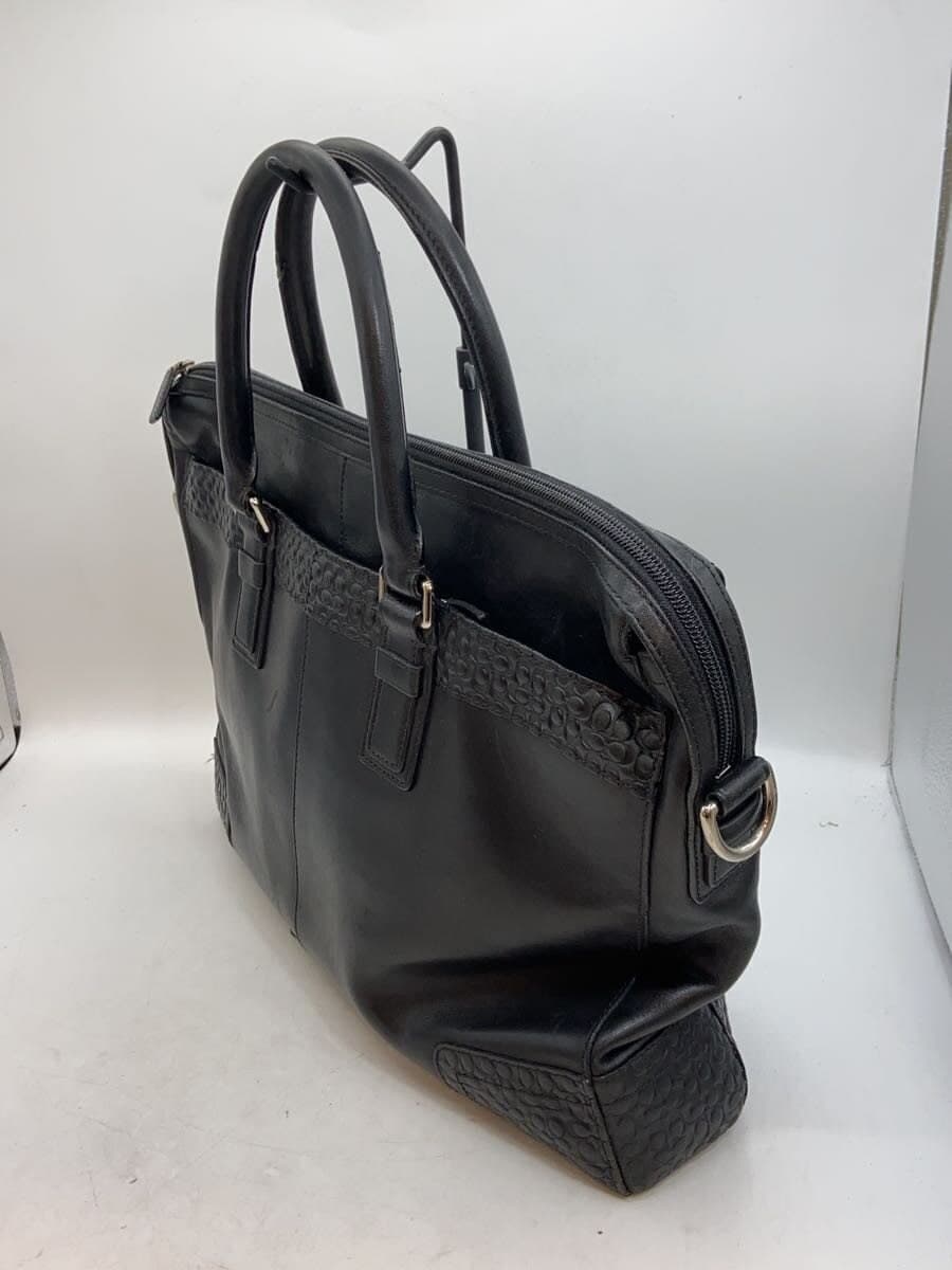 COACH Tote Bag Leather BLK b1293 2