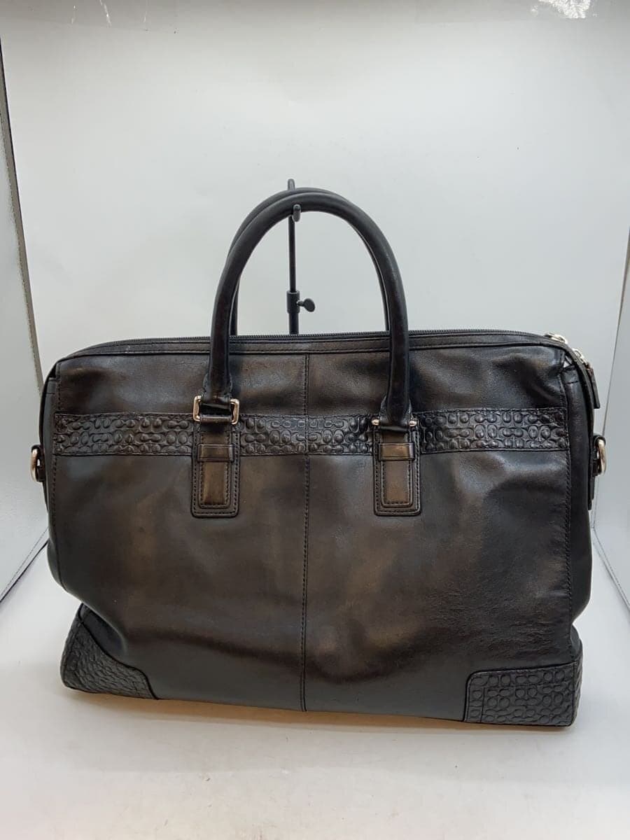 COACH Tote Bag Leather BLK b1293 3