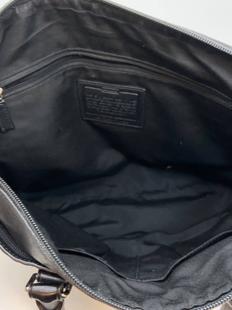 COACH Tote Bag Leather BLK b1293 6