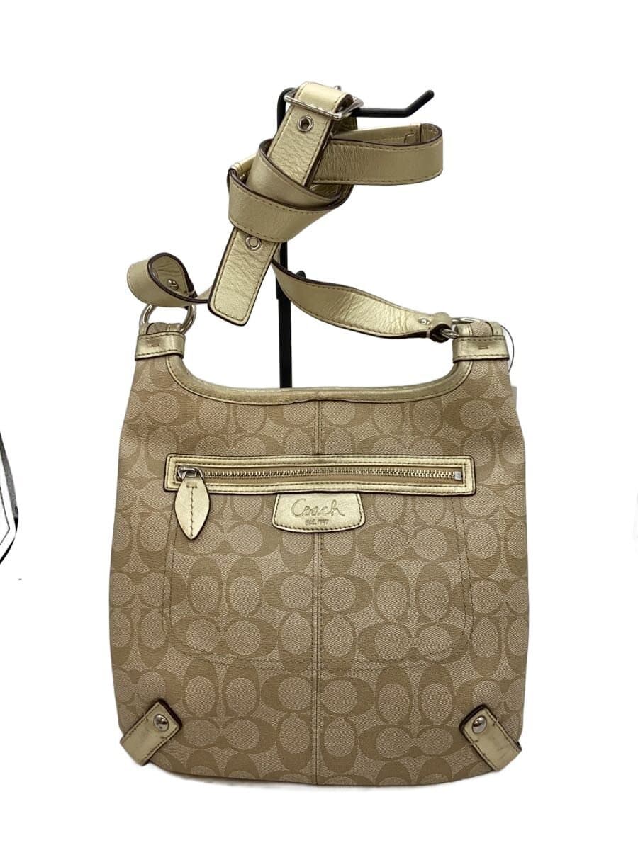 COACH Shoulder Bag_Signature PVC CRM All Over Pattern