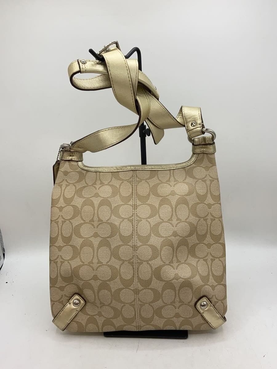 COACH Shoulder Bag_Signature PVC CRM All Over Pattern 3